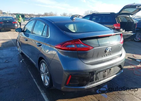 2018 Hyundai Ioniq Hybrid Limited from USA, damaged, VIN KMHC85LC8JU072773